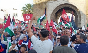 جبهة الخلاص تنفّذ مسيرة نصرة للشعب الفلسطيني