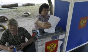 حزب بوتين يتصدر نتائج الانتخابات في أربع مناطق أوكرانية ضمتها موسكو