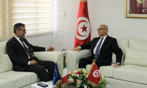 لقاء وزير الفلاحة بسفير إيطاليا بتونس
