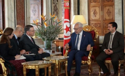 رئيس البرلمان يلتقي سفير الولايات المتحدة ويبلغه «غضب الشعب التونسي بسبب صفقة القرن»