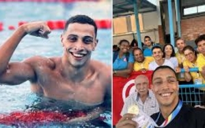 الألعاب المتوسطية الشاطئية منافسات السباحة بالزعانف: يوسف النفاتي يهدي تونس  أول ميدالية ذهبية
