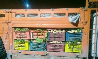 القصرين : ضبط شاحنة محملة ب 3545 كغ من البطاطا ورفع مخالفة لعدم توفر شروط ممارسة التجارة