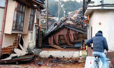 حصيلة زلزال اليابان تبلغ 62 قتيلا والمناخ يعرقل جهود الانقاذ
