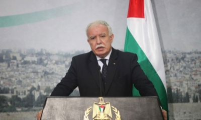 وزير الخارجية الفلسطيني يرحب بقرار محكمة العدل الدولية