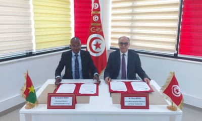 توقيع إتفاقية شراكة بين البريد التونسي وبريد بوركينا فاسو