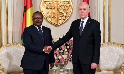 خلال لقائه مع رئيس غينيا بيساو: قيس سعيّد يؤكد بأن الآفارقة اخوة حتى وان لم يحملوا الجنسية التونسية