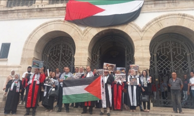 وقفة احتجاجية للقضاة نصرة للشعب الفلسطيني