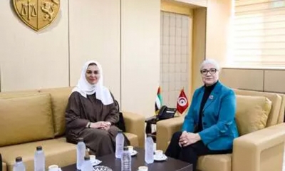 وزيرة العدل تستقبل سفيرة دولة الإمارات العربية المتحدة بتونس  تأكيد على ضرورة تعزيز علاقات التعاون القضائي التونسي الإماراتي
