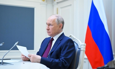 بوتين: روسيا تعتزم تطوير التعاون العسكري مع الدول الأخرى