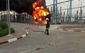 بنزرت : إخماد حريق بمحطة تحويل كهربائي تابعة للشركة التونسية للكهرباء