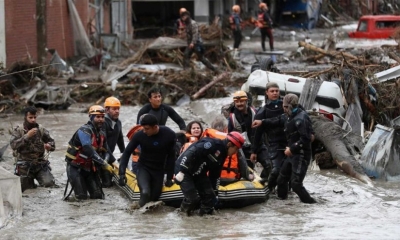 تركيا :فقدان أشخاص بسبب الفيضانات غربي البلاد