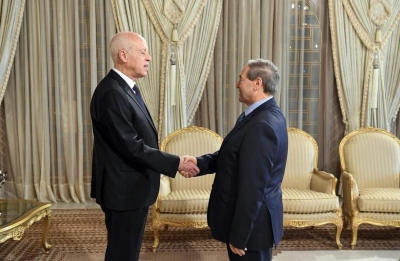 قيس سعيد يستقبل وزير الخارجية السوري