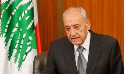 رئيس مجلس النواب اللبناني يؤكد ضرورة وقف الانتهاكات الإسرائيلية
