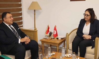 وزيرة التجارة وتنمية الصادرات تلتقي السفير المصري بتونس