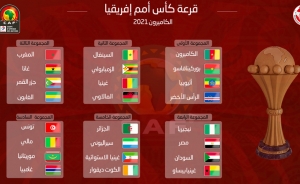 قرعة كأس إفريقيا للأمم الكاميرون 2022: 3 دربيات عربية وتونس ..موريتانيا على 3 واجهات
