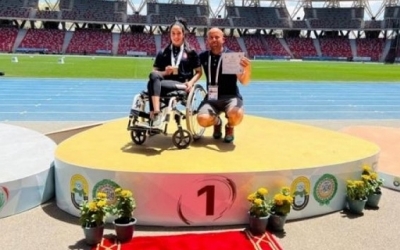 الألعاب العربية الجزائر:  محمد نضال الخليفي يحقق ذهبية سباق 100 متر