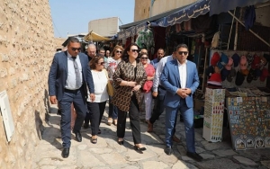 وزيرة الشؤون الثقافية تعاين وضعية عدد من المعالم الأثرية بمدينة الحمامات