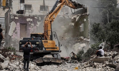 تقرير  "جيش الإحتلال الإسرائيلي هدم 152 منشأة فلسطينية بالضفة خلال أفريل''
