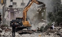 تقرير  "جيش الإحتلال الإسرائيلي هدم 152 منشأة فلسطينية بالضفة خلال أفريل''