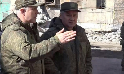 وزير الدفاع الروسي يزور مدينة ماريوبول الأوكرانية