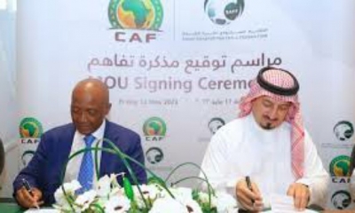 اتفاقية تعاون بين "الكاف"والاتحاد السعودي لكرة القدم