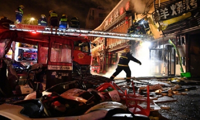 السلطات الصينية تحتجز 9 أشخاص بعد انفجار في مطعم أودى بحياة 31 شخصا
