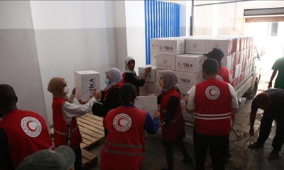 تيكا" التركية ترسل مساعدات لمتضرري فيضانات ليبيا