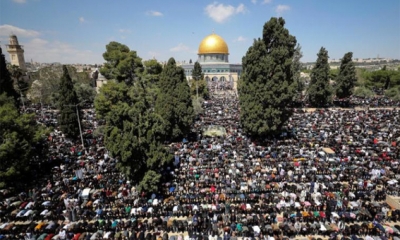 ربع مليون فلسطيني أدوا صلاة الجمعة الرابعة من رمضان في المسجد الأقصى