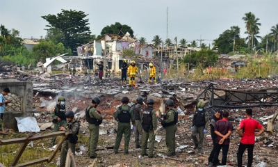 مقتل 9 على الأقل بعد انفجار مستودع مفرقعات في تايلاند