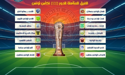 الدور التمهيدي الأول لكاس تونس الخاص بفرق الرابطة المحترفة الثانية النادي القربي يضرب بقوة ... تطاوين بثلاثية و حمام الأنف يغادر
