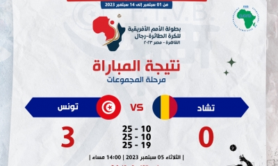 بطولة إفريقيا للأمم للكرة الطائرة : المنتخب يواصل عروضه القوية