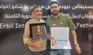 تتويج مسرحية "تحت الضغط" لريان القروي في "مهرجان أربيل الدولي للمسرح" :  منير الخزري يفوز بجائزة أفضل ممثل... ووضعية الفنان مسألة كونية !