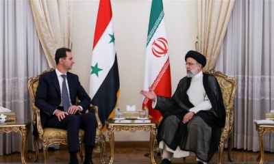رئيسي اختتم زيارته الى دمشق وتأكيد ثنائي على التعاون في مرحلة إعادة الإعمار