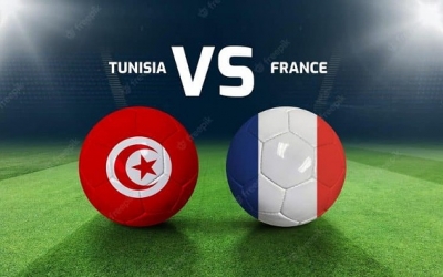 تونس توجه فرنسا وديا اليوم