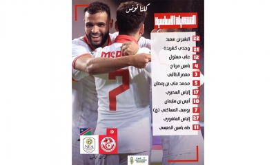 التشكيلة الأساسية للمنتخب الوطني ضد ناميبيا