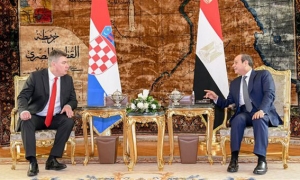 رئيس مصر يبحث مع نظيره الكرواتي القضايا الملحة في الشرق الأوسط والعالم