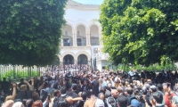 وقفة احتجاجية بقصر العدالة