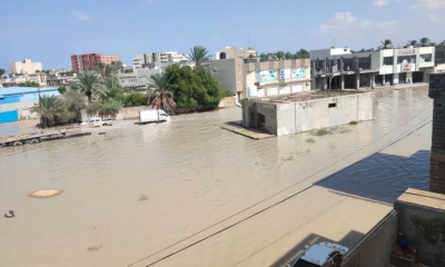 مقتل شخصين جراء الفيضانات شرقي ليبيا
