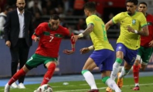 المغرب تحقق فوزا تاريخيا على البرازيل وديا