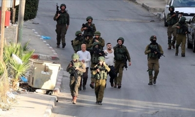 جيش الإحتلال الإسرائيلي يعتقل 150 فلسطينيا بالضفة خلال اسبوع