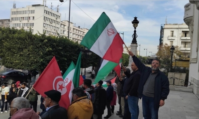 مسيرة تضامنية مع الشعب الايراني