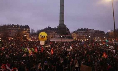3,5 مليون متظاهر في فرنسا وفق مصدر نقابي و1,08 مليون بحسب وزارة الداخلية