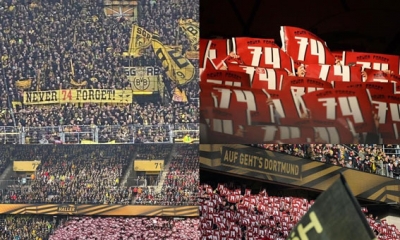 جماهير دورتموند وفرايبورغ يحييان شهداء مجزرة بورسعيد