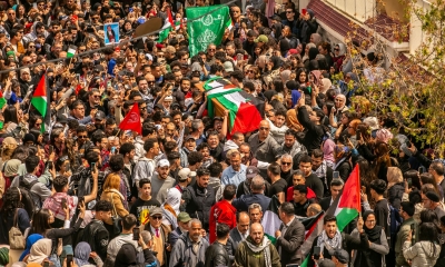 سفارة فلسطين بتونس تشارك في تشييع جثمان الشهيد الطالب فارس خالد