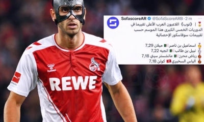إلياس السخيري ثالث أكثر لاعب عربي تقييما في الدوريات الخمس الكبرى