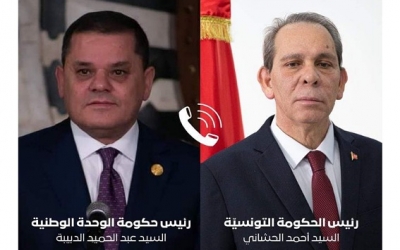 رئيس الحكومة يجري اتصالا هاتفيا برئيس حكومة الوحدة الوطنية الليبية