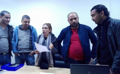نقابة تحت لواء النقابة الوطنية للصحفيين التونسيين لواء بمقر شركة "كاكتيس برود"