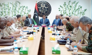 ليبيا:  اجتماع رئيس المجلس الرئاسي مع الدبيبة ورؤساء الأركان آمري المناطق العسكرية