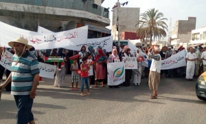 مسيرة سلمية تحت شعار &quot;قافلة الحياة&quot;