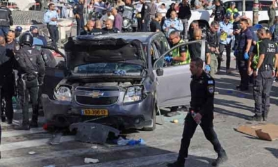 إصابة 3 إسرائيليين بعملية دهس في القدس الغربية المحتلة